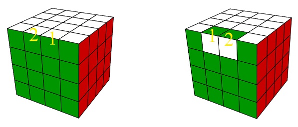 How to RESOLVE Parity in Rubik's Cube 4x4 Two Pieces on the Same